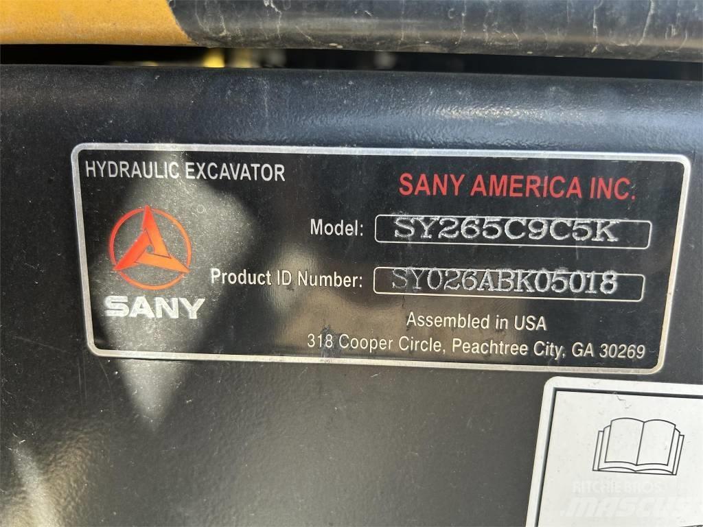 Sany SY265C Crawler excavators