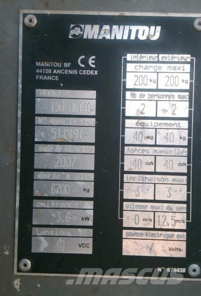 Manitou 150 AETJC Articulated boom lifts