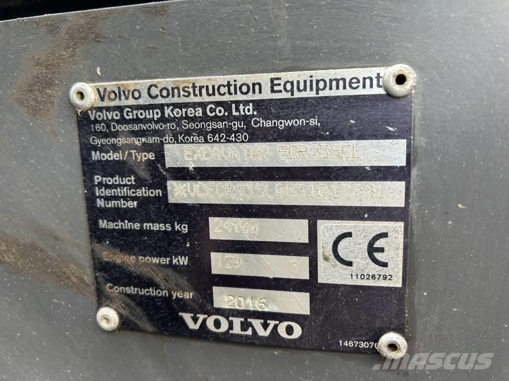 Volvo ECR 235 E L Crawler excavators