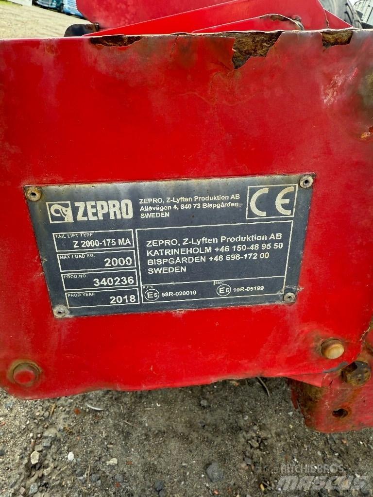  Zepro Bakgavellyft Platforms