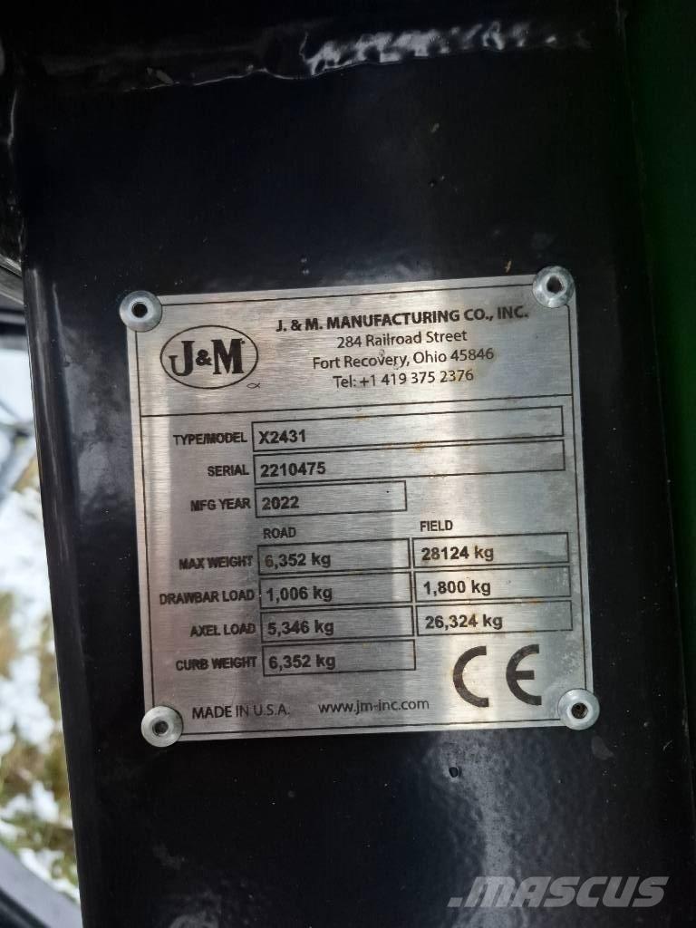 J&M X2431 Grain / Silage Trailers