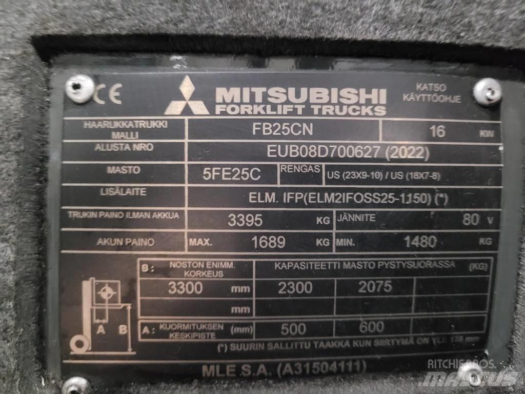 Mitsubishi FB 25 CN Electric forklift trucks