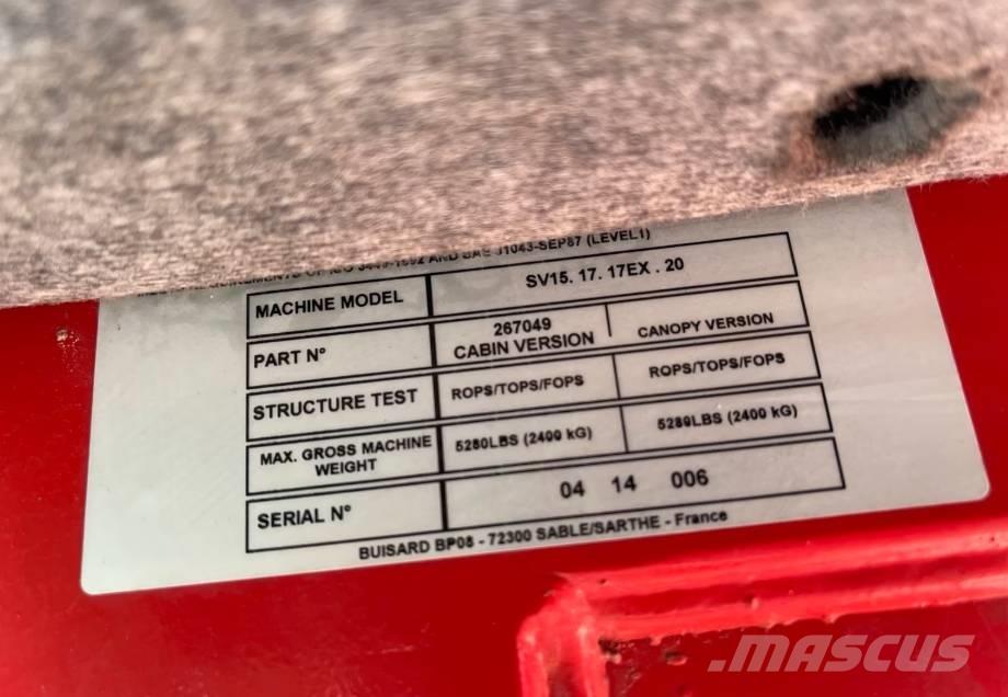 Yanmar SV15 Mini excavators < 7t (Mini diggers)