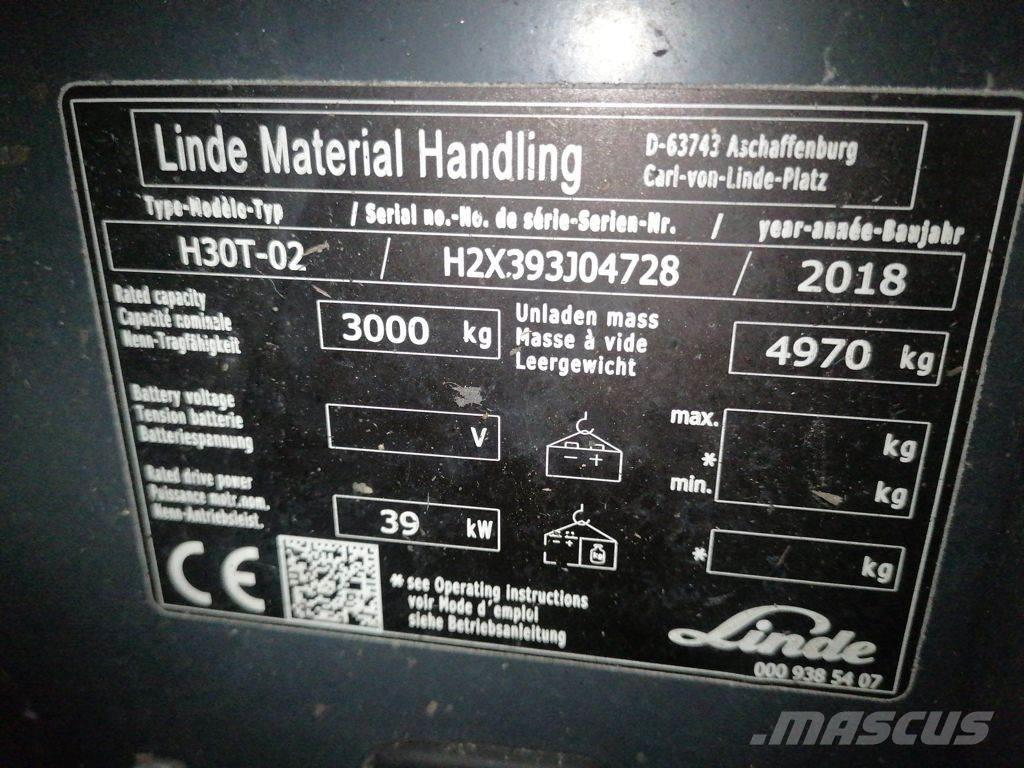 Linde H30T-02 LPG trucks