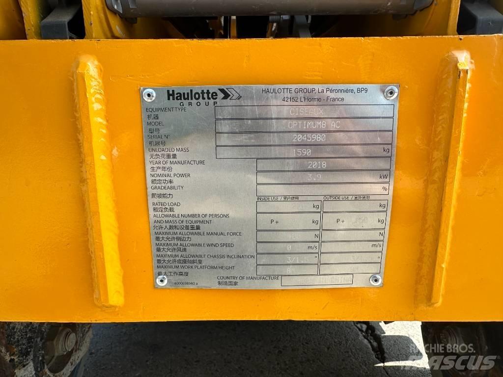 Haulotte OPTIMUM 8 Scissor lifts