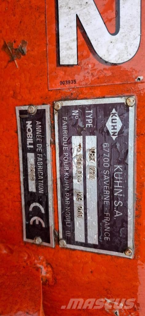 Kuhn TBE 222 Pasture mowers and toppers