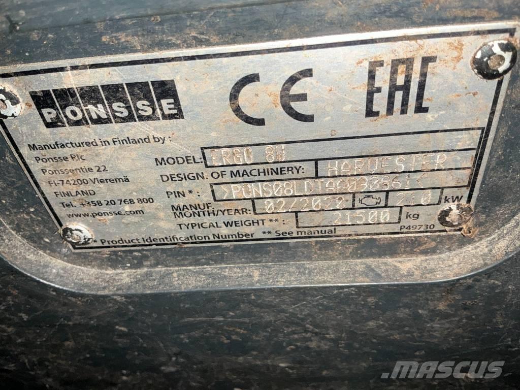 Ponsse ERGO 8W Harvesters