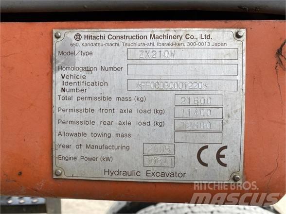 Hitachi ZX 210 W Wheeled excavators