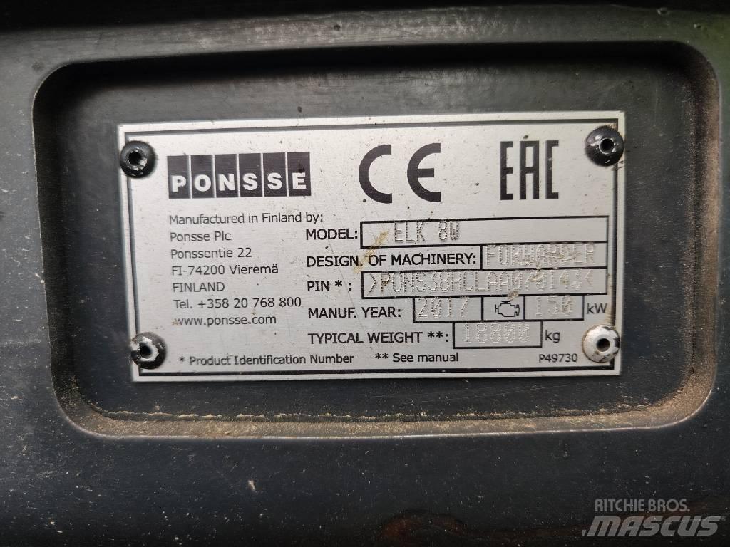 Ponsse Elk 8W Forwarders