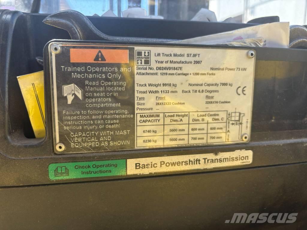 Hyster S7.0FT LPG trucks