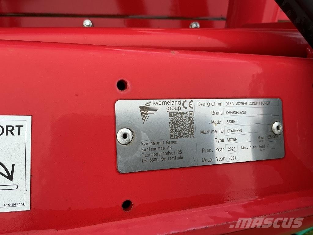 Kverneland 3336 FT Mower-conditioners