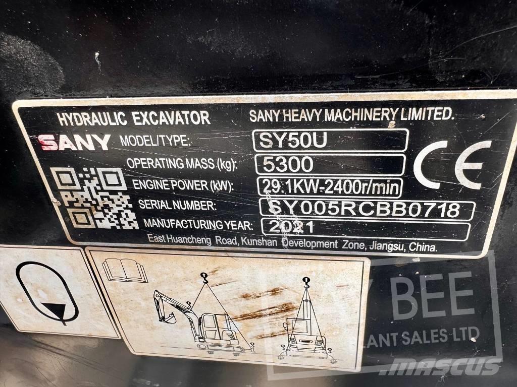 Sany SY 50 U Mini excavators < 7t (Mini diggers)
