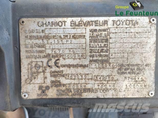 Toyota 02-7 FG A 50 LPG trucks