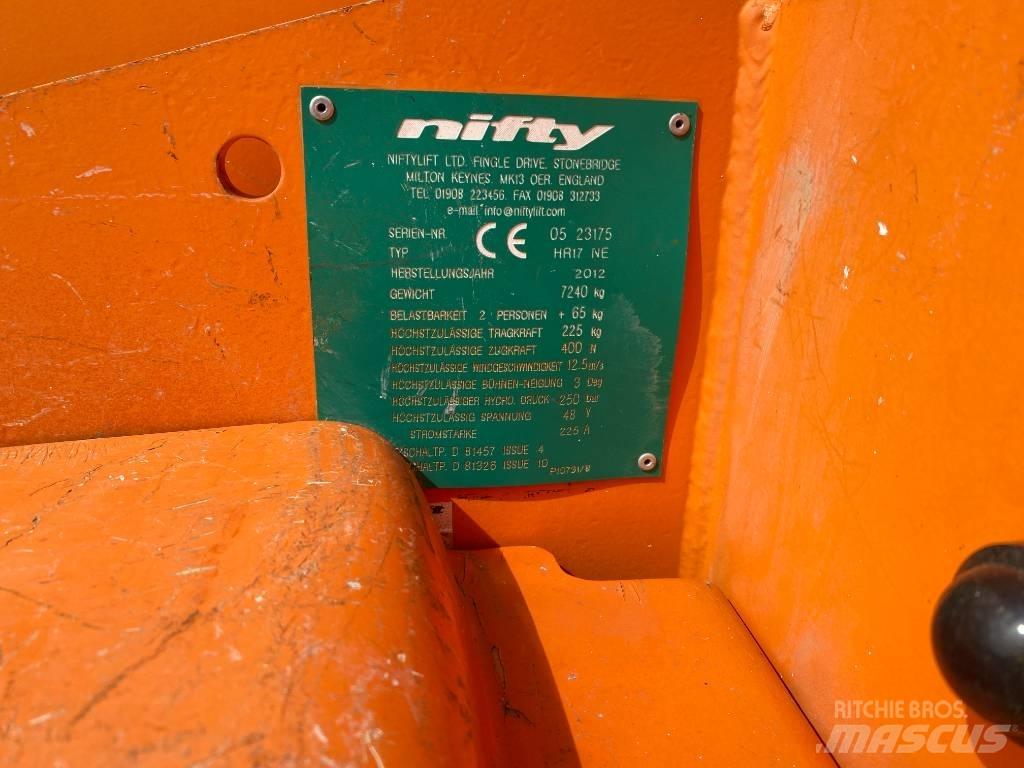 Niftylift HR 17NE Articulated boom lifts