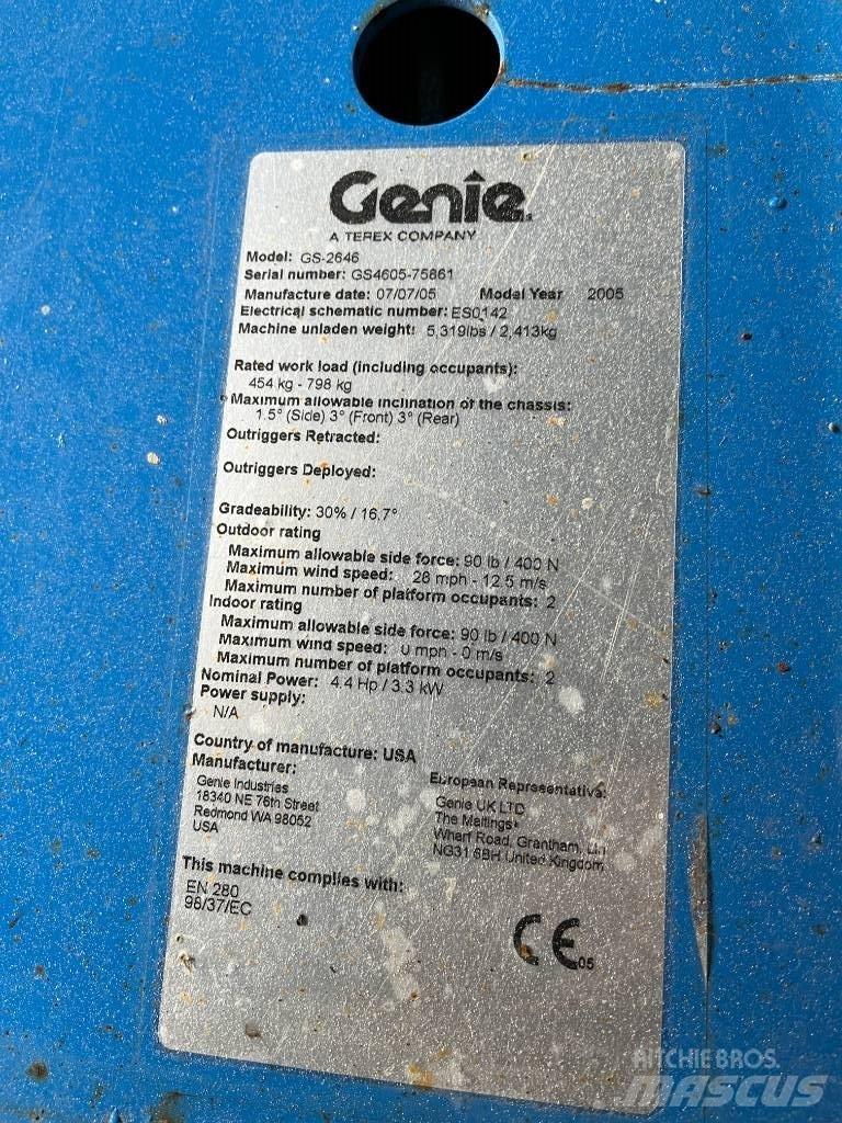 Genie GS 2646 Scissor lifts