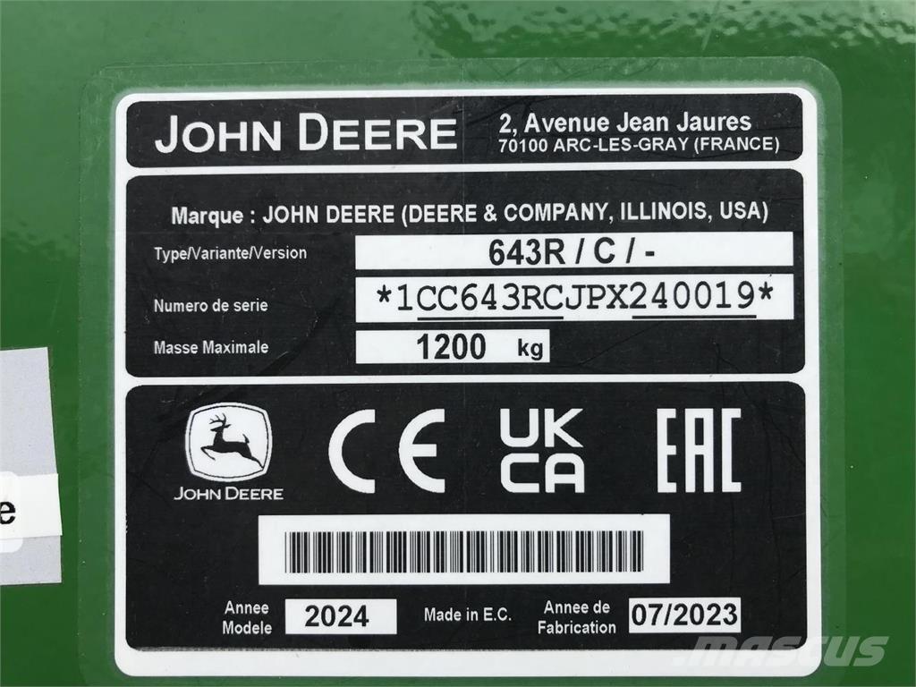 John Deere 6R 110 Tractors