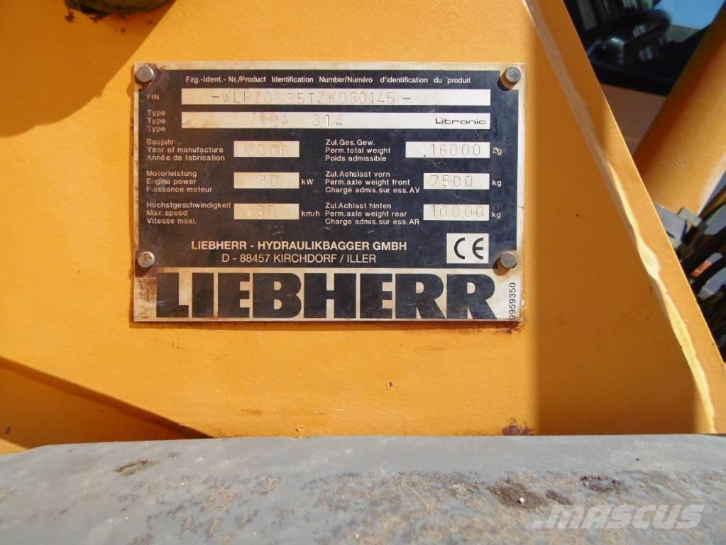 Liebherr A314 Wheeled excavators