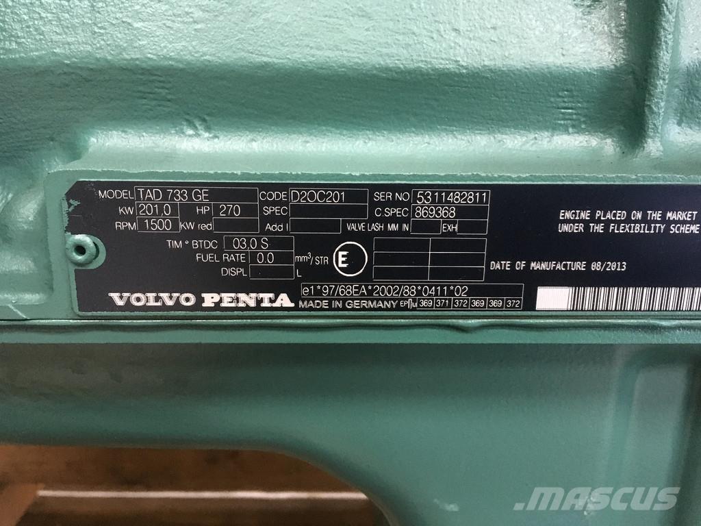 Volvo TAD733GE NEW Engines