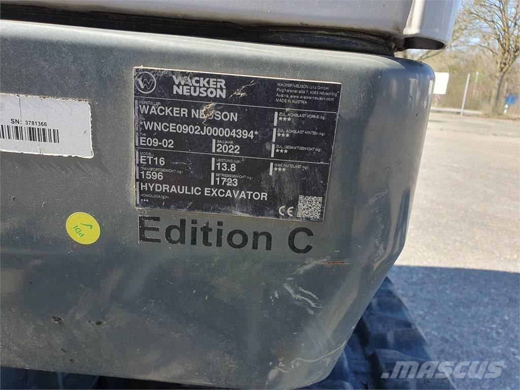 Wacker Neuson ET16 Crawler excavators