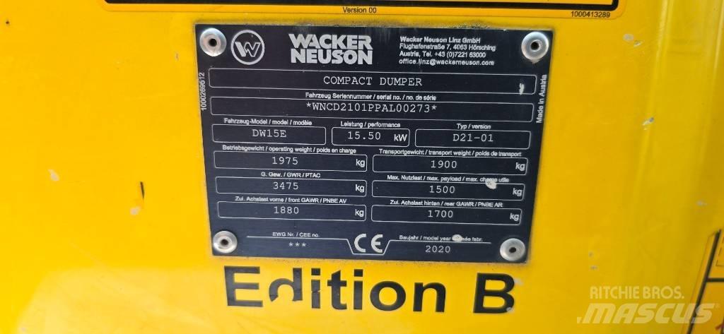 Wacker Neuson DW15e Site dumpers