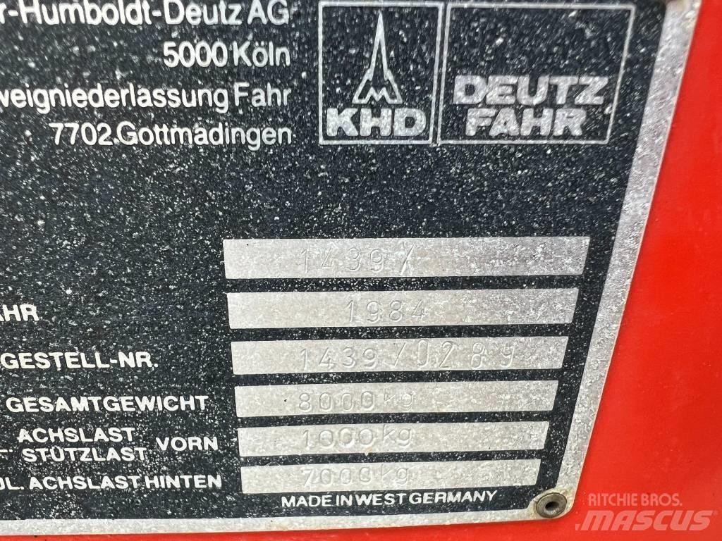 Deutz Fahr F 570 Self-loading trailers
