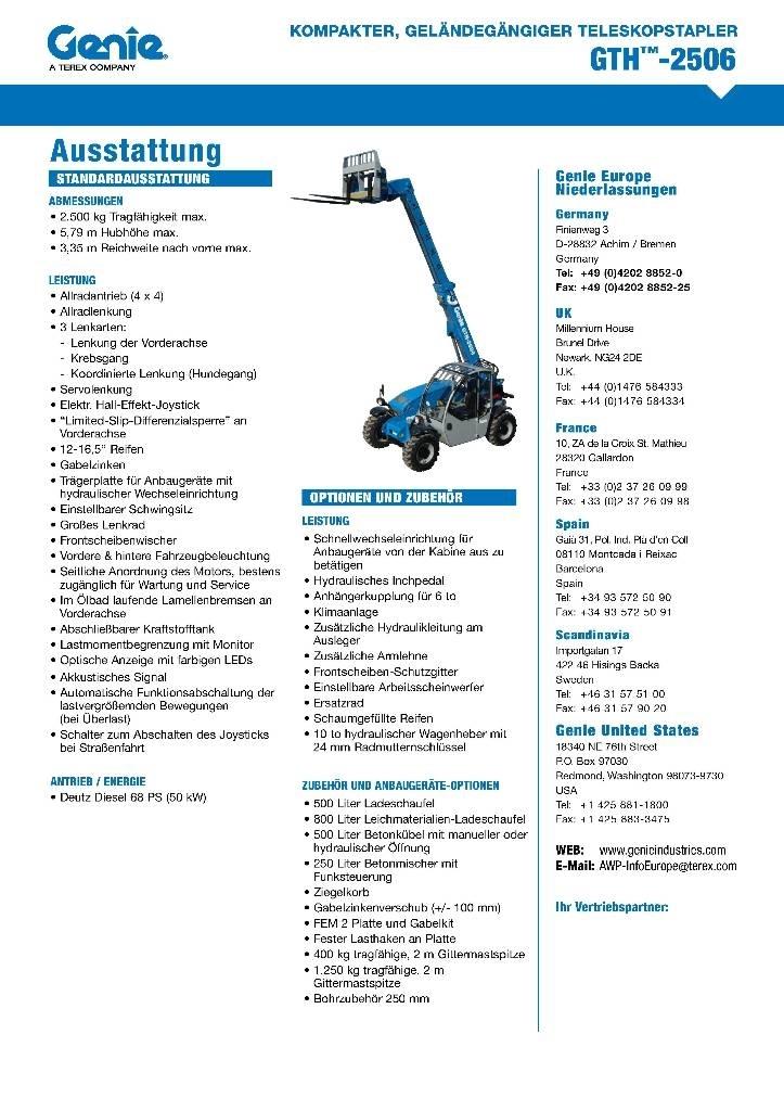 Genie 2506 Telescopic handlers