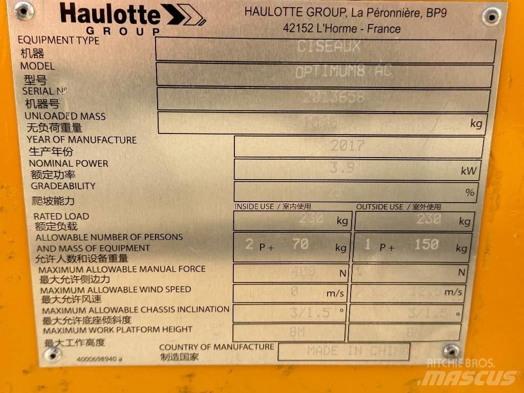 Haulotte OPTIMUM 8 Scissor lifts