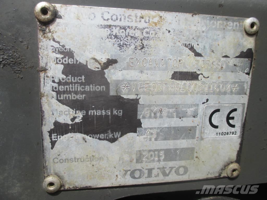 Volvo ECR 88 D Mini excavators  7t - 12t