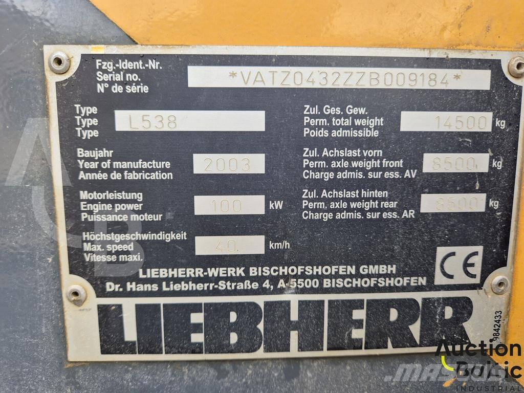 Liebherr L 538 Wheel loaders