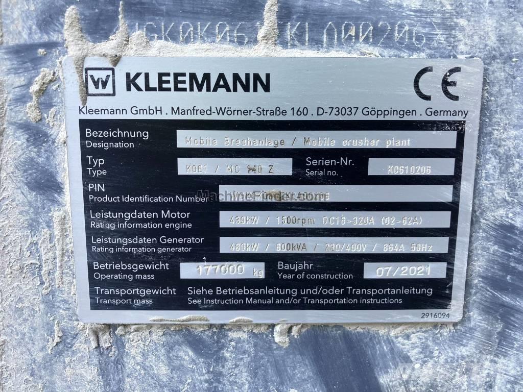 Kleemann MC 140 Mobile crushers