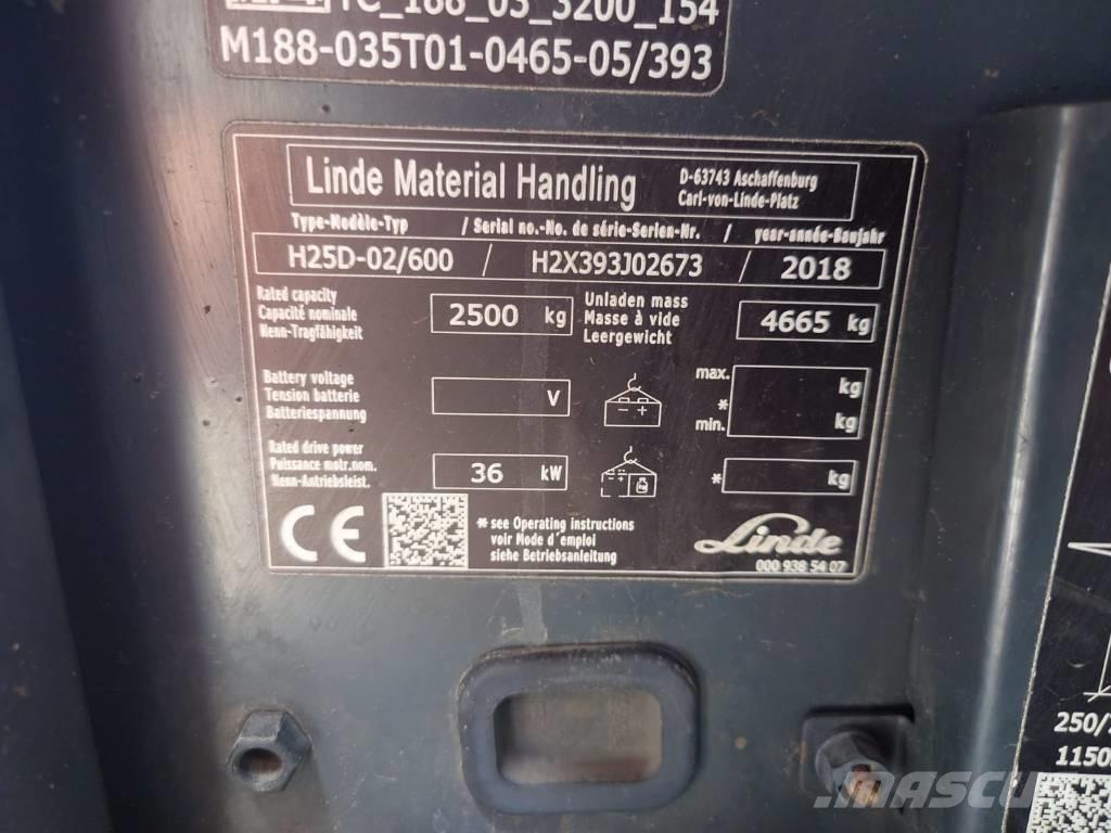 Linde H25/600D/393 Diesel trucks