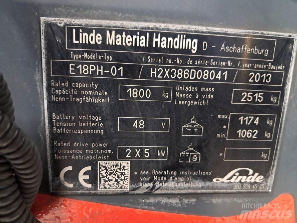 Linde E18PH Electric forklift trucks
