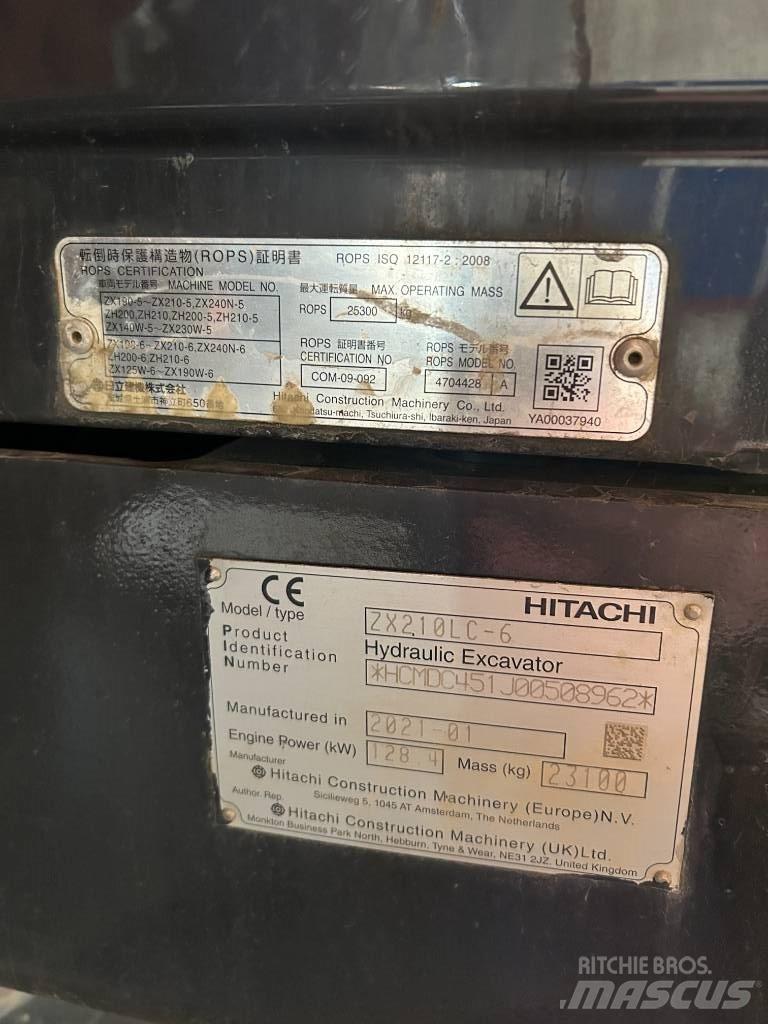 Hitachi ZX 210 LC-6 Crawler excavators