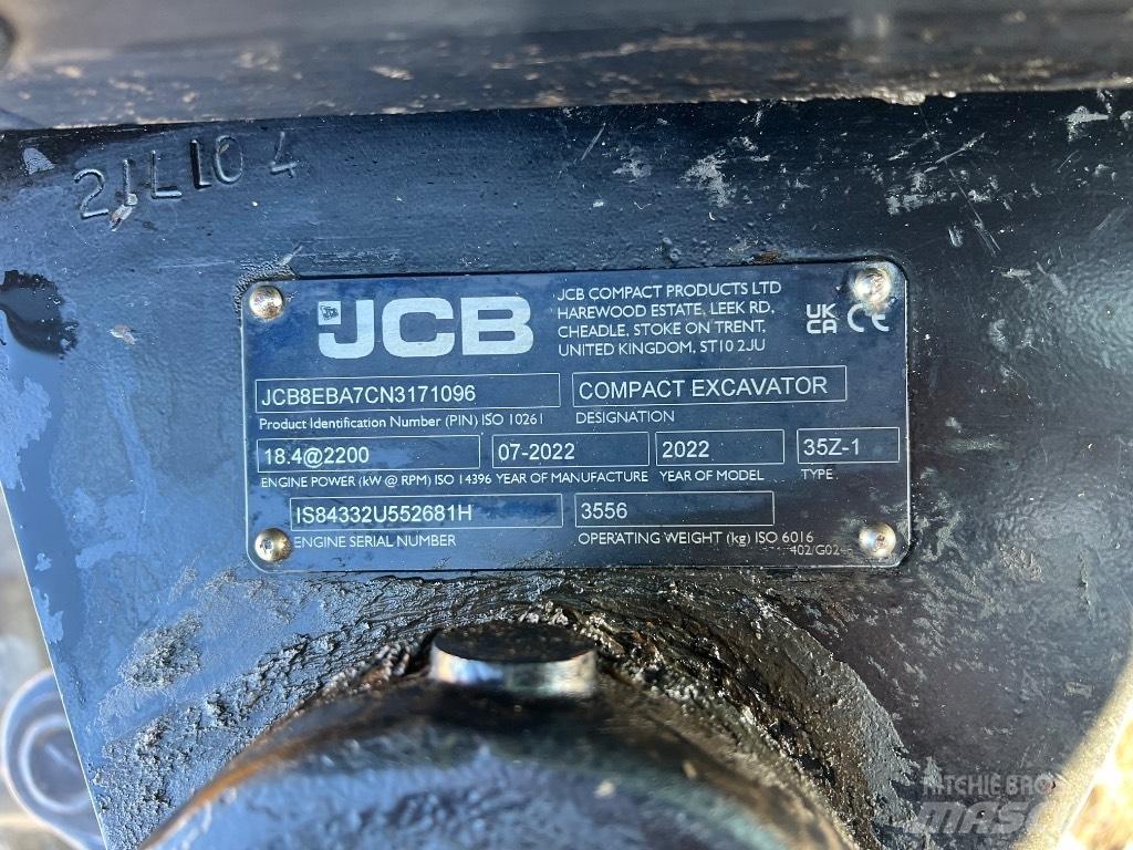 JCB 35 Z Mini excavators < 7t (Mini diggers)