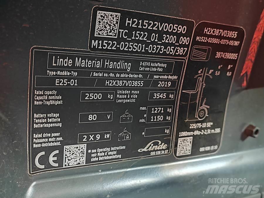 Linde E25-01 Electric forklift trucks