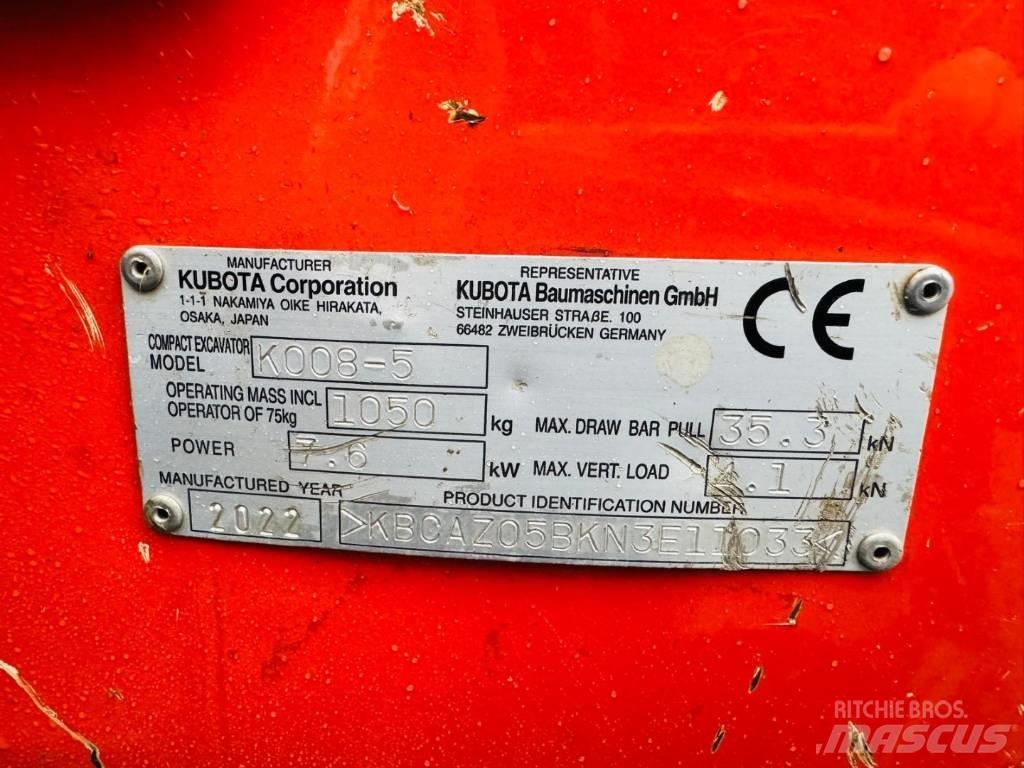 Kubota K008-5 Mini excavators < 7t (Mini diggers)