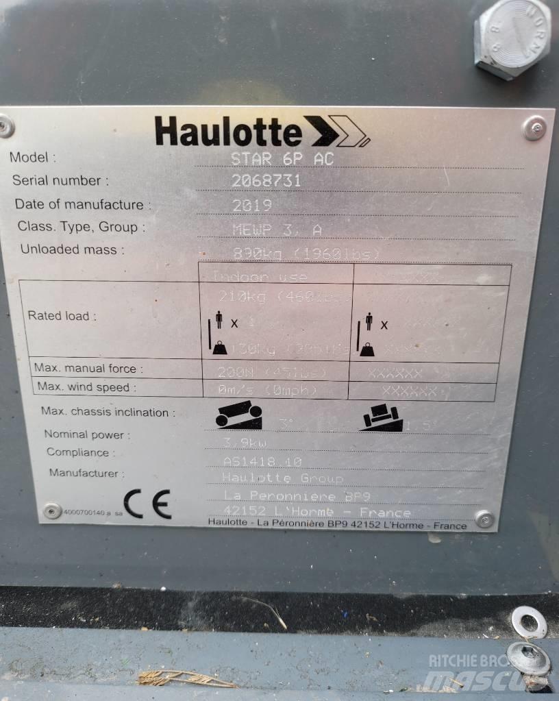 Haulotte Star 6 P Telescopic boom lifts