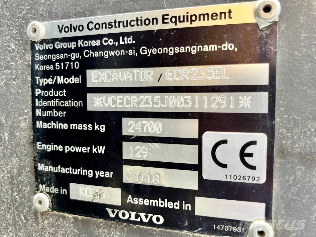 Volvo ECR 235 E Crawler excavators
