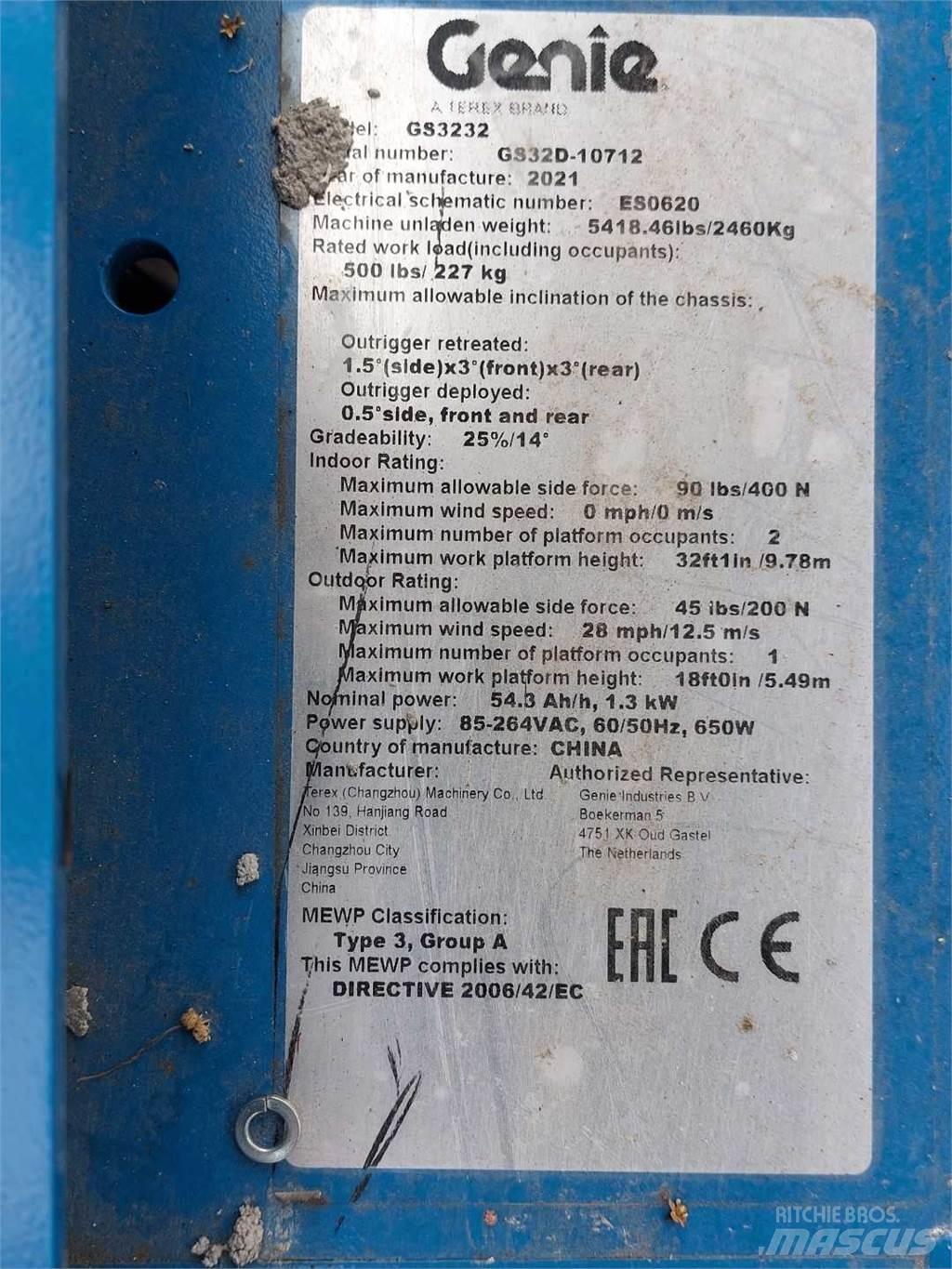 Genie GS3232 Scissor lifts