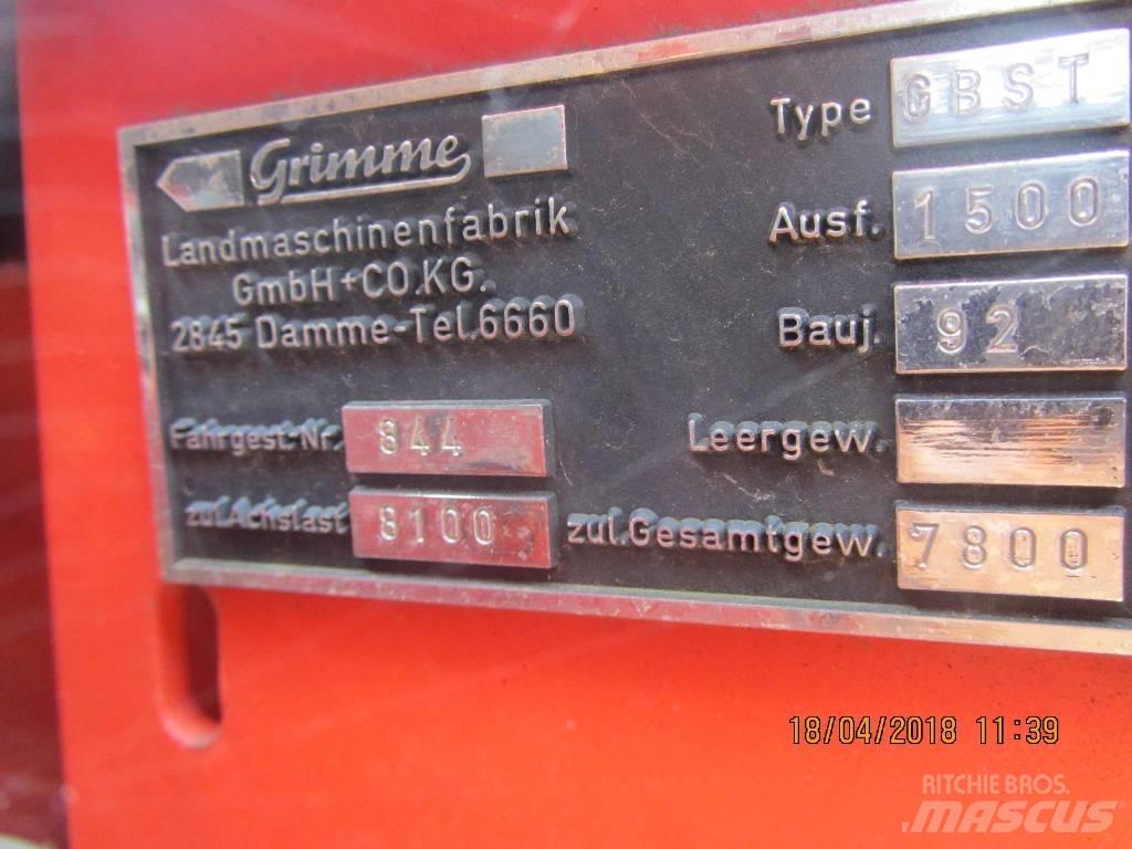 Grimme GBST 1500 Potato harvesters