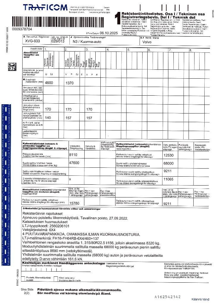 Volvo FH 16 Timber trucks