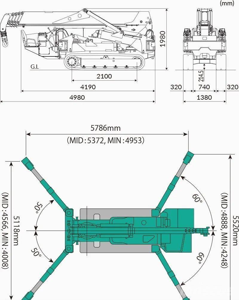 Maeda MC405CRME-3 Mini cranes