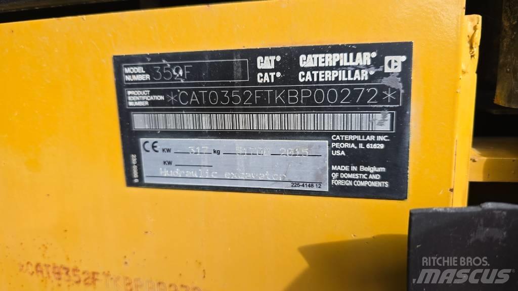 CAT 352 F Crawler excavators