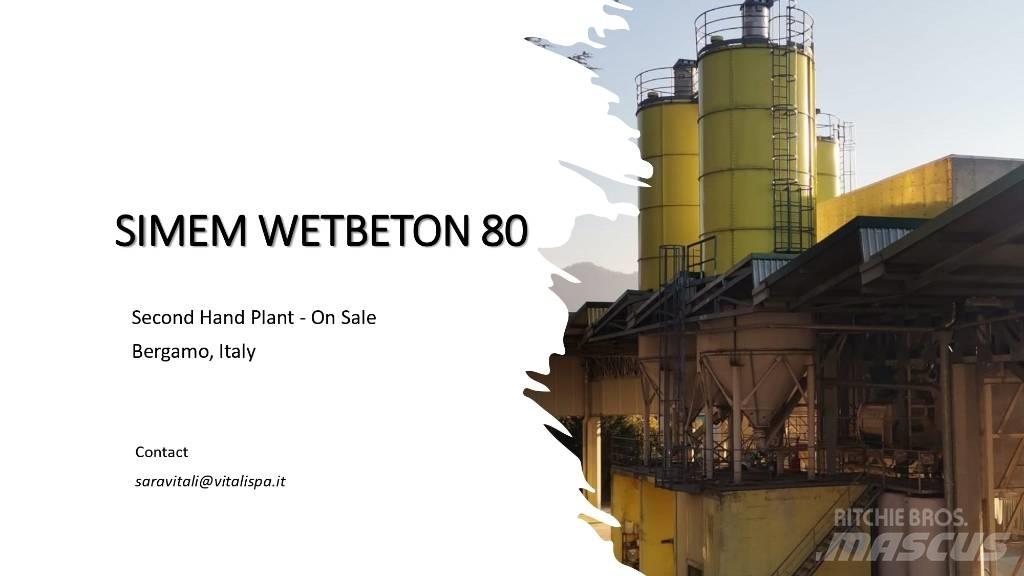  SIMEM WETBETON 80 Concrete Batching Plants