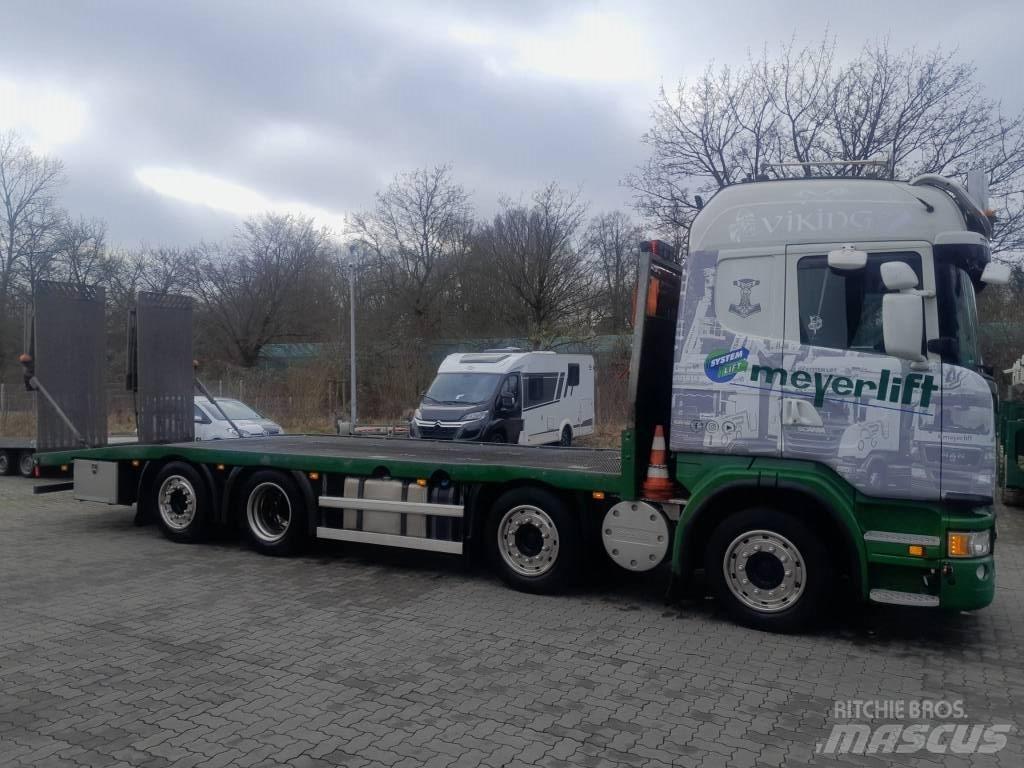 Scania G 440 Beavertail Flatbed / winch trucks