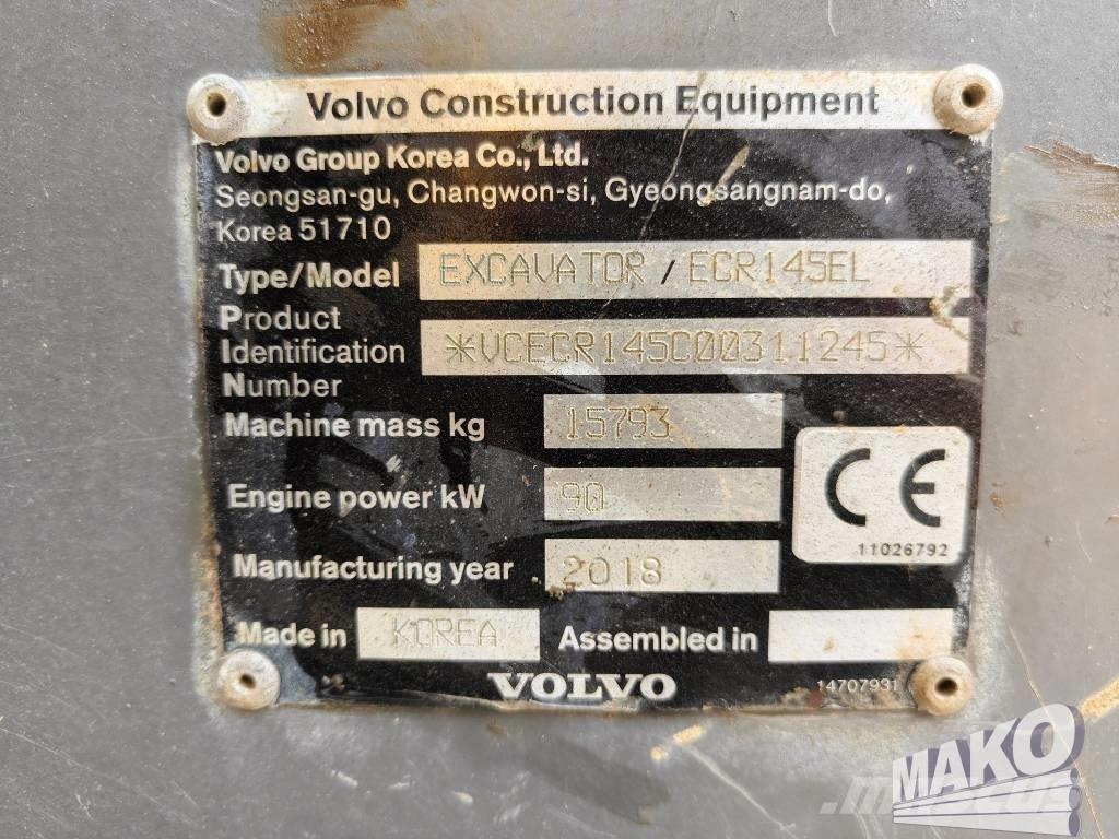 Volvo ECR 145 EL Crawler excavators
