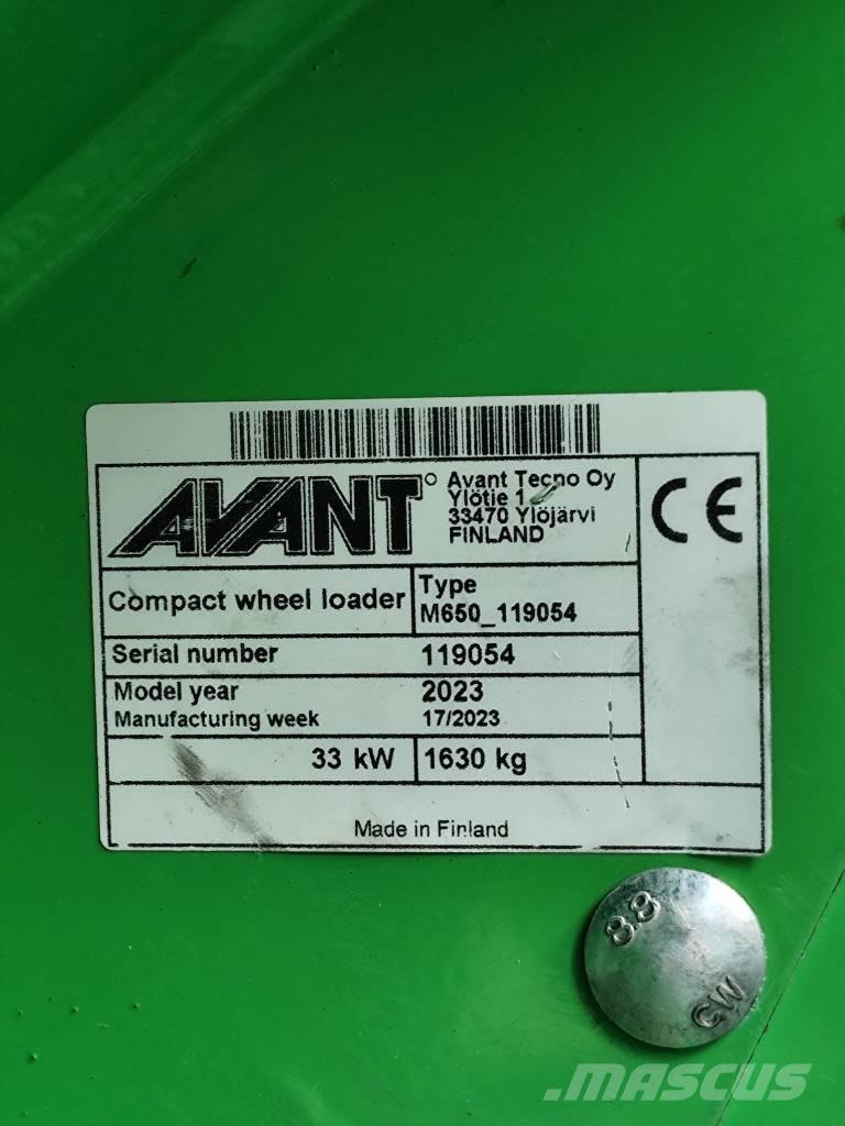 Avant 650i Multi-purpose loaders