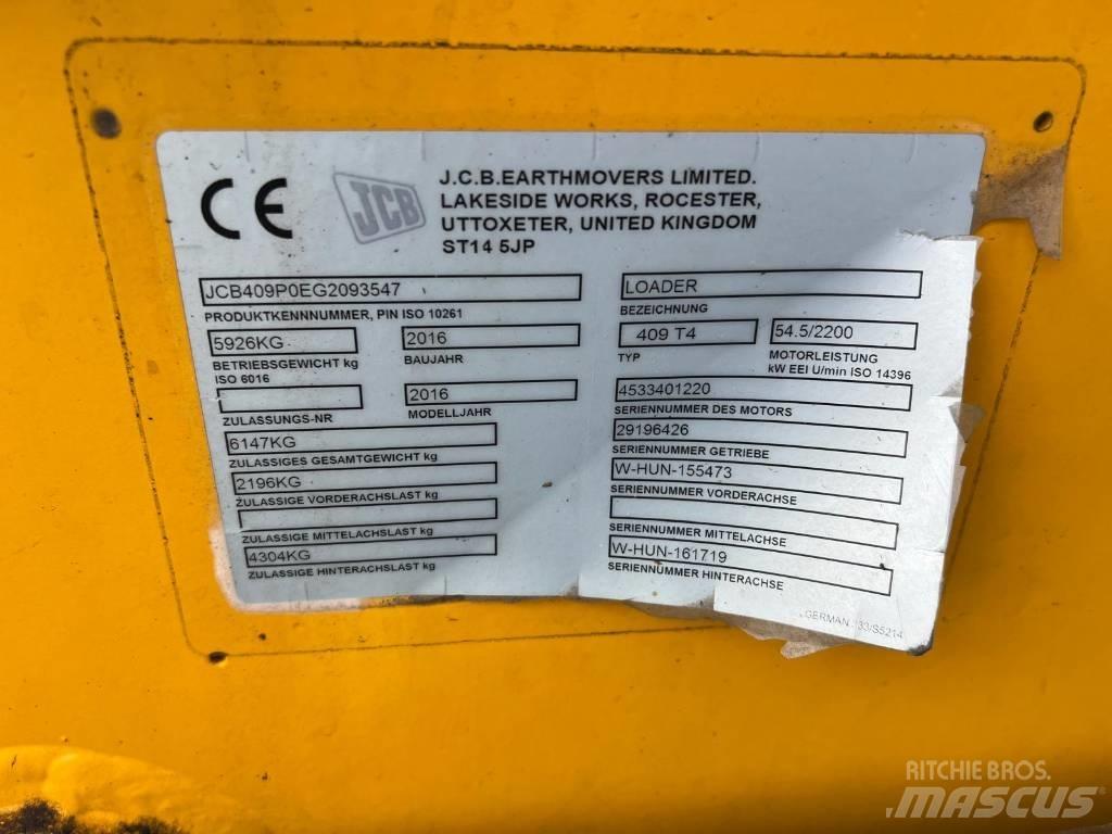 JCB 409 Agri shovel Wheel loaders