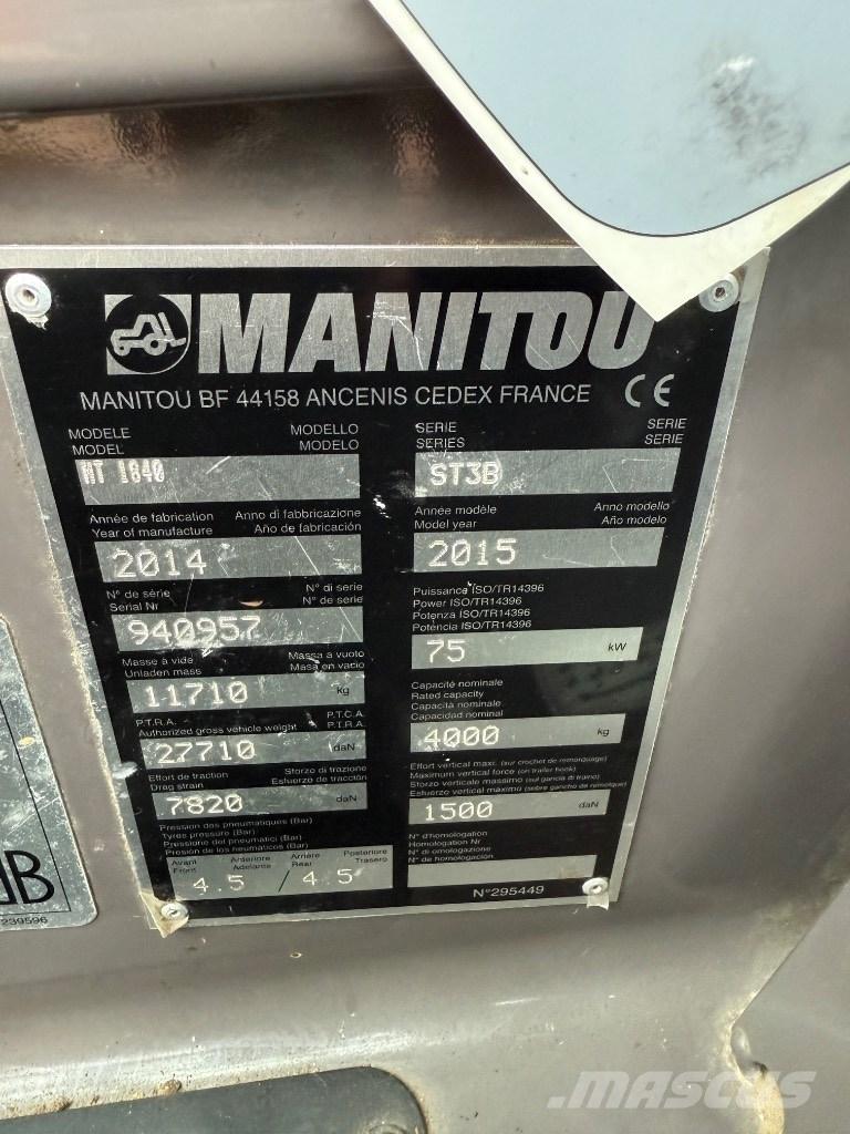 Manitou MT 1840 ST3B Telescopic handlers