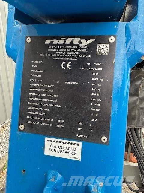 Niftylift HR12 D Articulated boom lifts